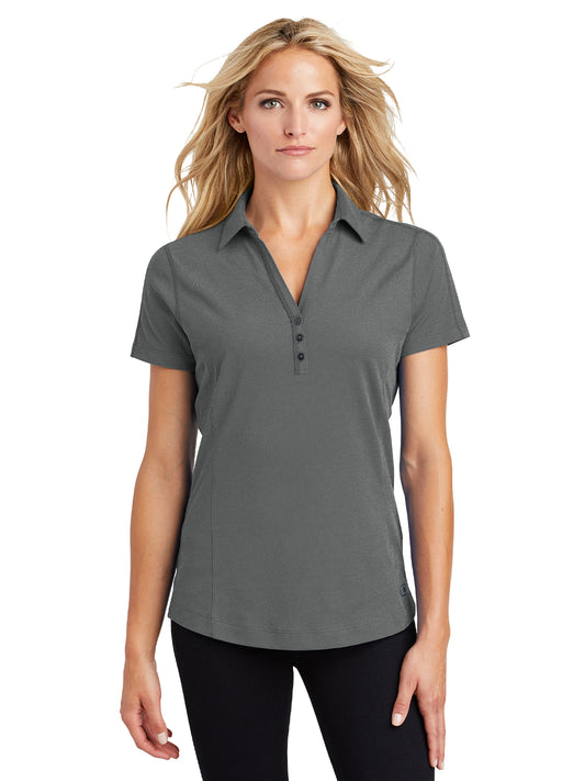 Women's Knit Polo - LOG126 - Petrol Grey