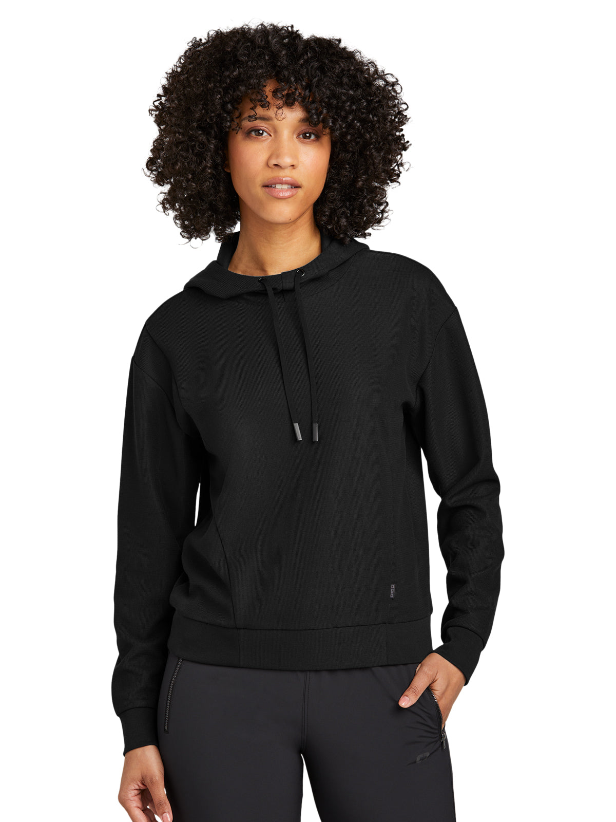 Women's Pocketless Revive Hoodie - LOG162 - Blacktop