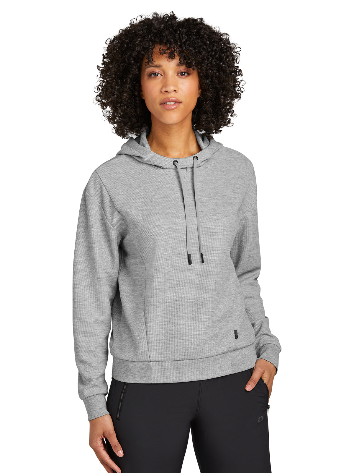 Women's Pocketless Revive Hoodie - LOG162 - Light Heather Grey