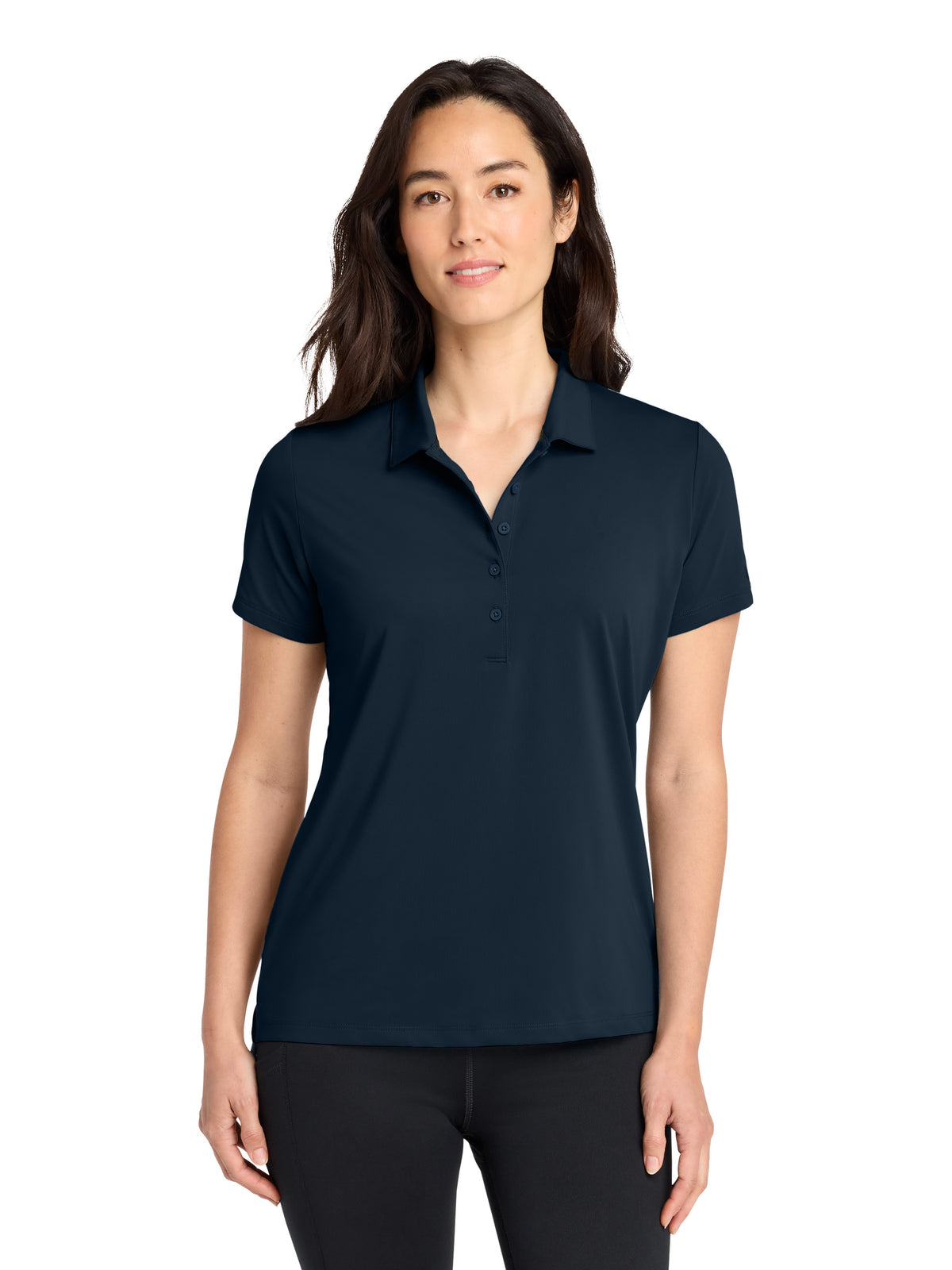 Women's Pocketless Regain Polo - LOG170 - River Blue Navy