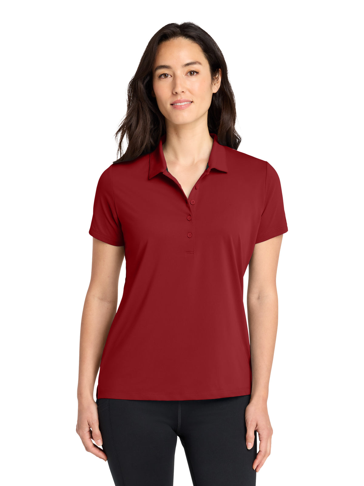 Women's Pocketless Regain Polo - LOG170 - Signal Red