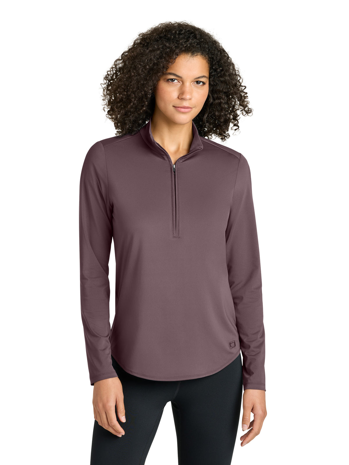 Women's Pocketless Regain 1/2-Zip Sweatshirt - LOG172 - Ashen Plum