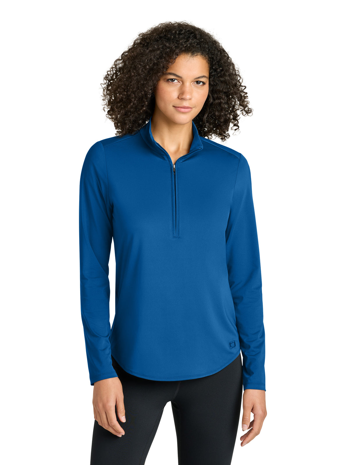 Women's Pocketless Regain 1/2-Zip Sweatshirt - LOG172 - Cobalt Blue