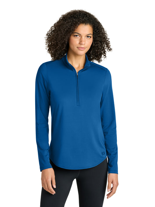 Women's Pocketless Regain 1/2-Zip Sweatshirt - LOG172 - Cobalt Blue