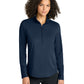 Women's Pocketless Regain 1/2-Zip Sweatshirt - LOG172 - River Blue Navy