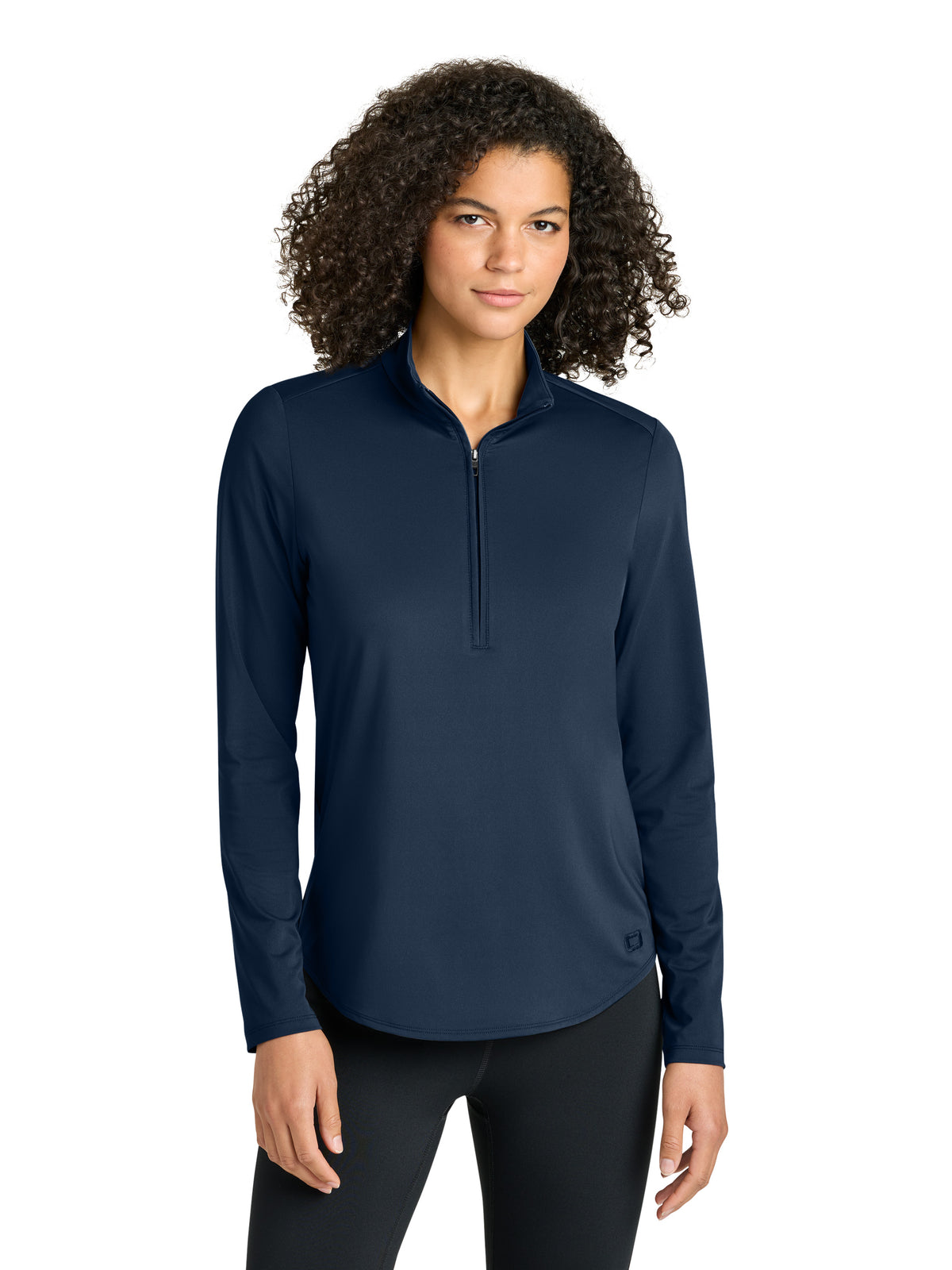 Women's Pocketless Regain 1/2-Zip Sweatshirt - LOG172 - River Blue Navy
