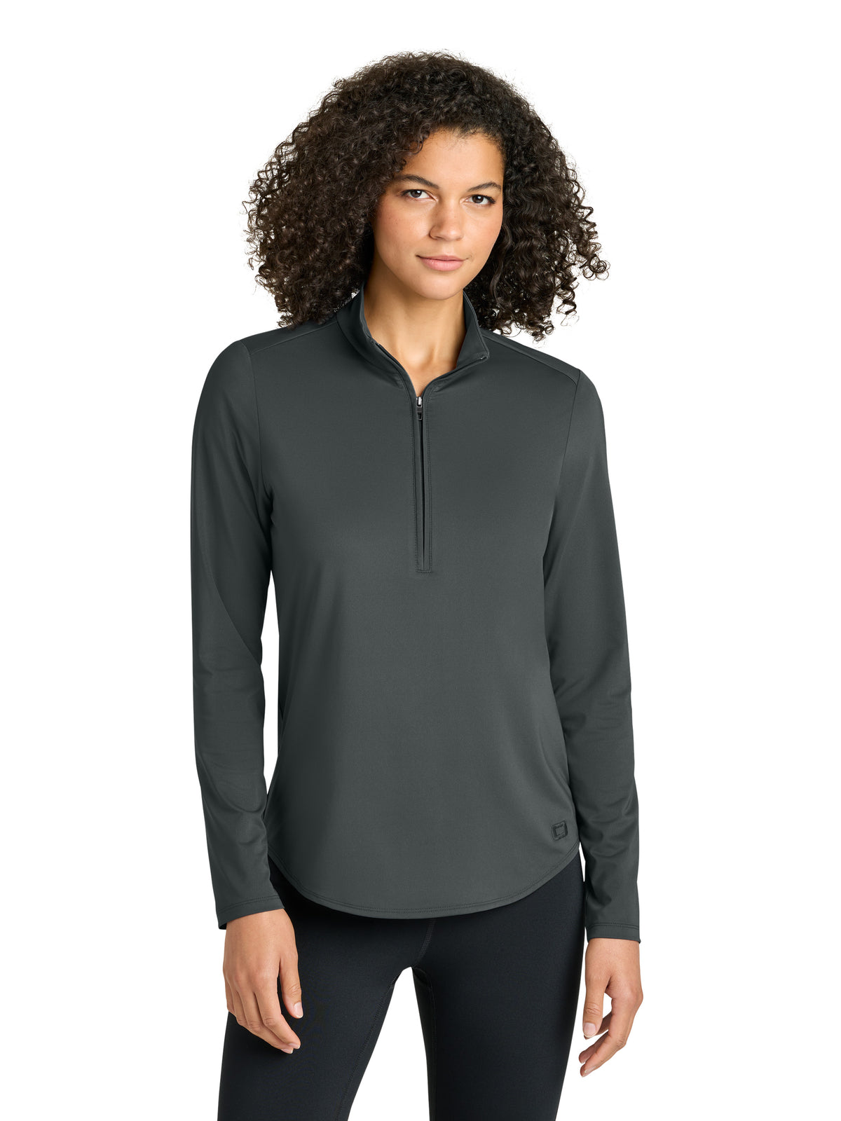 Women's Pocketless Regain 1/2-Zip Sweatshirt - LOG172 - Tarmac Grey