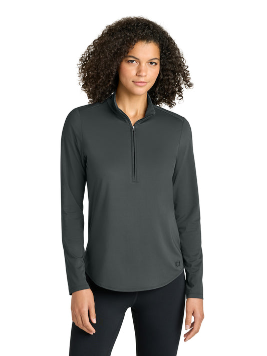 Women's Pocketless Regain 1/2-Zip Sweatshirt - LOG172 - Tarmac Grey