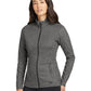 Women's 2-Pocket Grit Fleece Jacket - LOG727 - Diesel Grey Heather