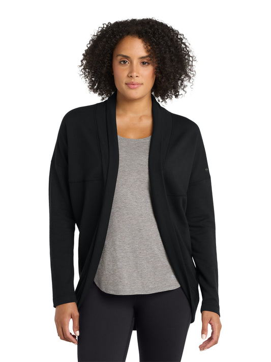 Women's Luuma Cocoon Stretch Fleece Sweatshirt - LOG811 - Blacktop