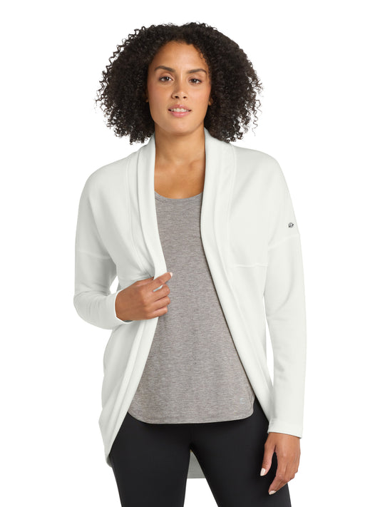 Women's Luuma Cocoon Stretch Fleece Sweatshirt - LOG811 - Ivory Snow
