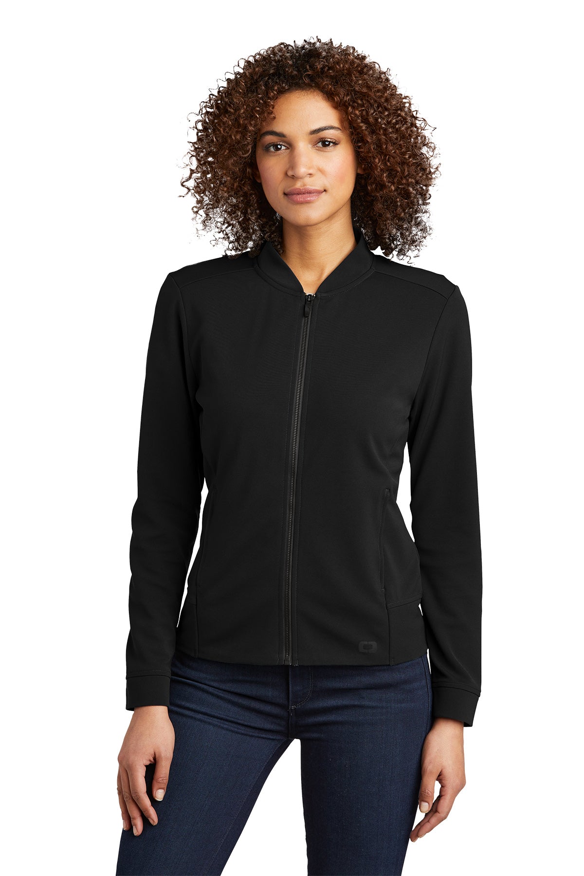 Women's Hinge Full-Zip Jacket - LOG820 - Blacktop