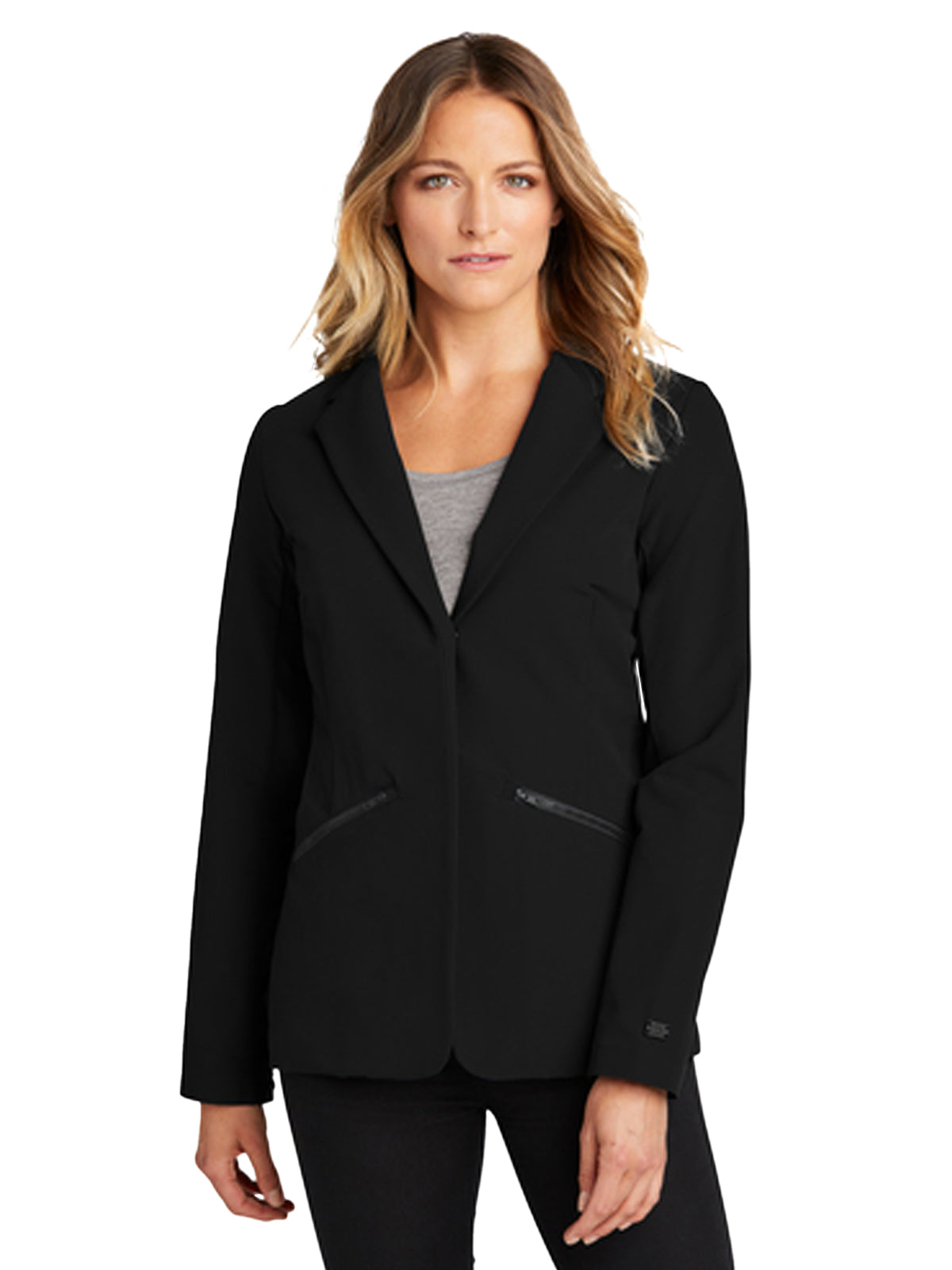 Women's 3-Pocket Fusion Blazer - LOG824 - Blacktop