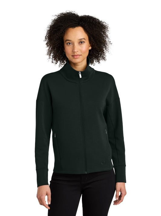 Women's 2-Pocket Full-Zip Jacket - LOG860 - Blacktop