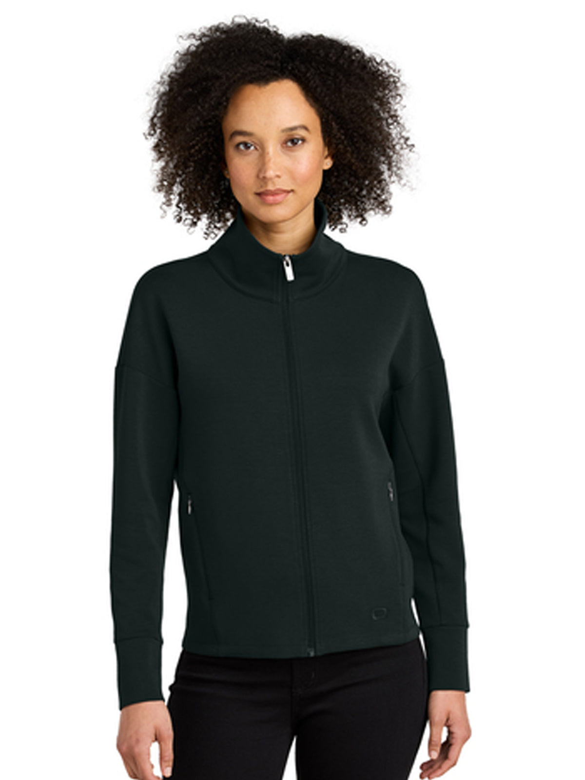 Women's 2-Pocket Full-Zip Jacket - LOG860 - Blacktop