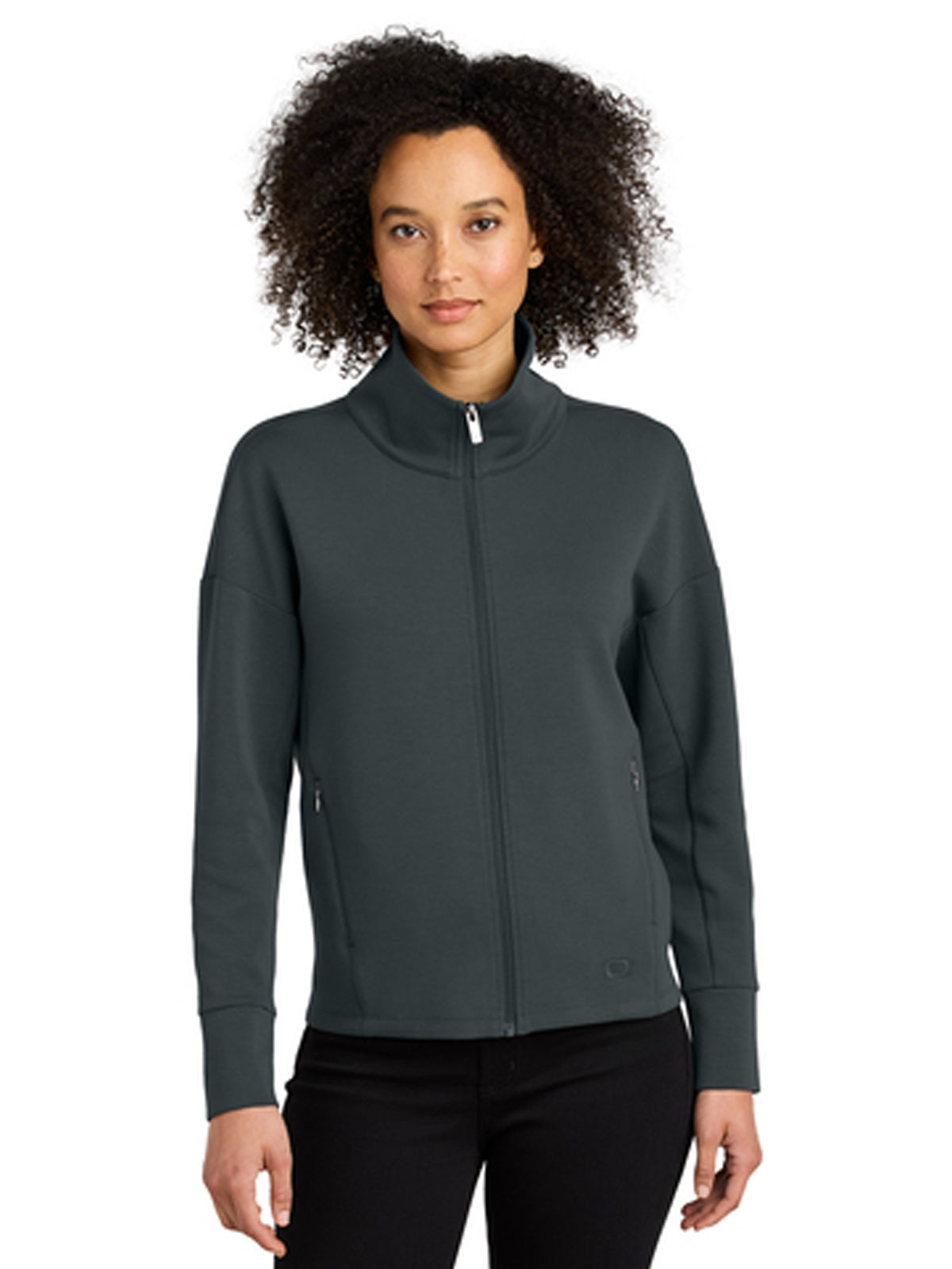 Women's 2-Pocket Full-Zip Jacket - LOG860 - Tarmac Grey