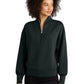 Women's Pocketless 1/4-Zip Sweatshirt - LOG861 - Blacktop