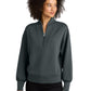 Women's Pocketless 1/4-Zip Sweatshirt - LOG861 - Tarmac Grey