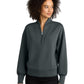 Women's Pocketless 1/4-Zip Sweatshirt - LOG861 - Tarmac Grey