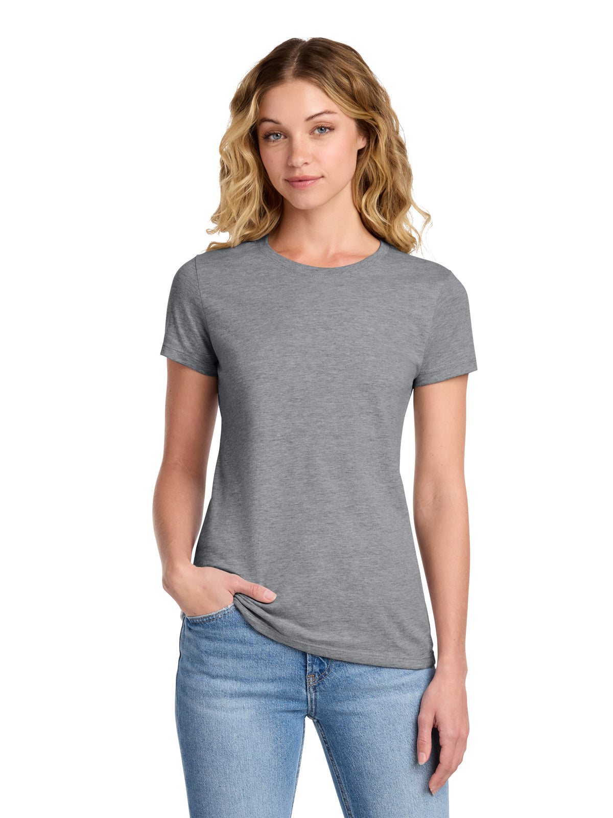 Women's Fan Favorite Pocketless Short Sleeve T-Shirt - LPC450 - Athletic Heather