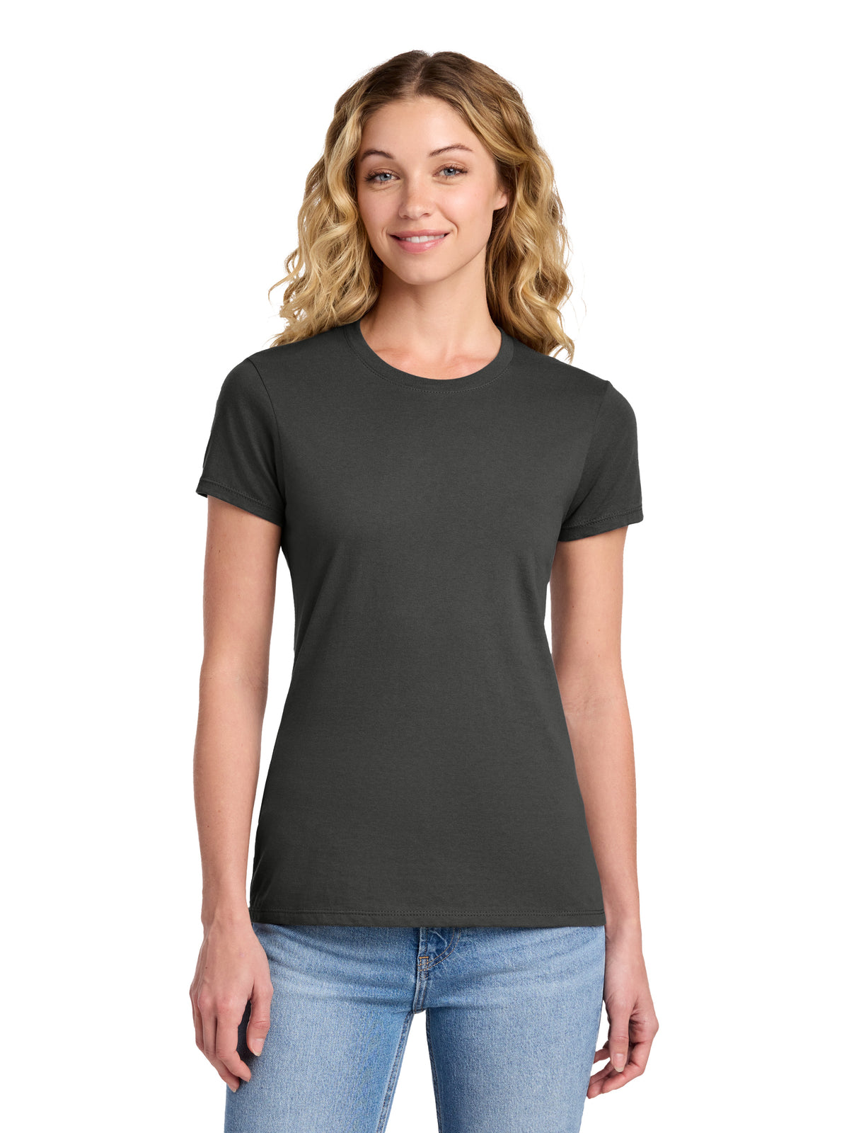 Women's Fan Favorite Pocketless Short Sleeve T-Shirt - LPC450 - Charcoal