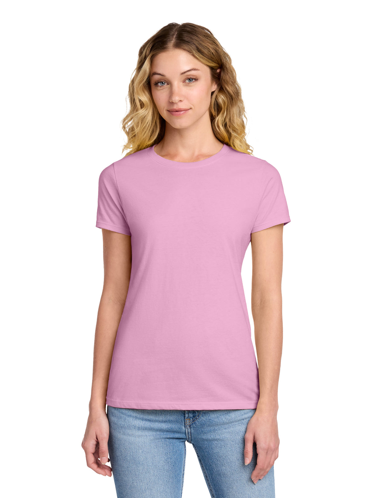 Women's Fan Favorite Pocketless Short Sleeve T-Shirt - LPC450 - Candy Pink