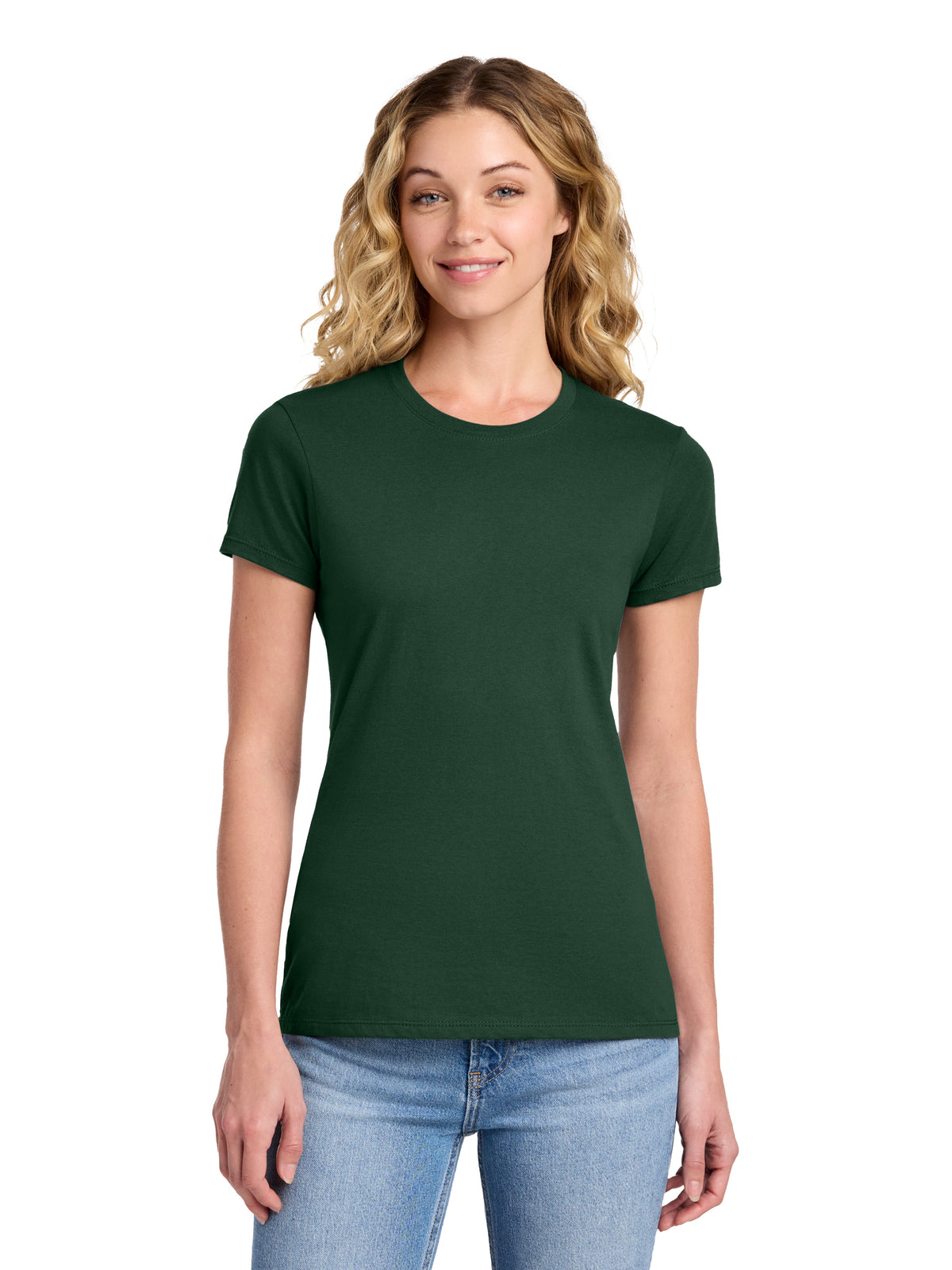 Women's Fan Favorite Pocketless Short Sleeve T-Shirt - LPC450 - Forest Green