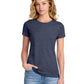 Women's Fan Favorite Pocketless Short Sleeve T-Shirt - LPC450 - Heather Navy