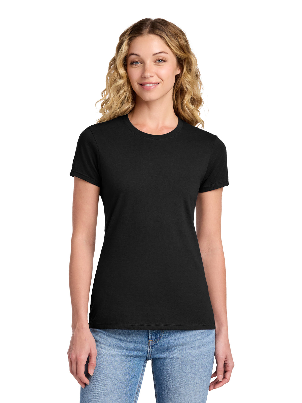 Women's Fan Favorite Pocketless Short Sleeve T-Shirt - LPC450 - Jet Black