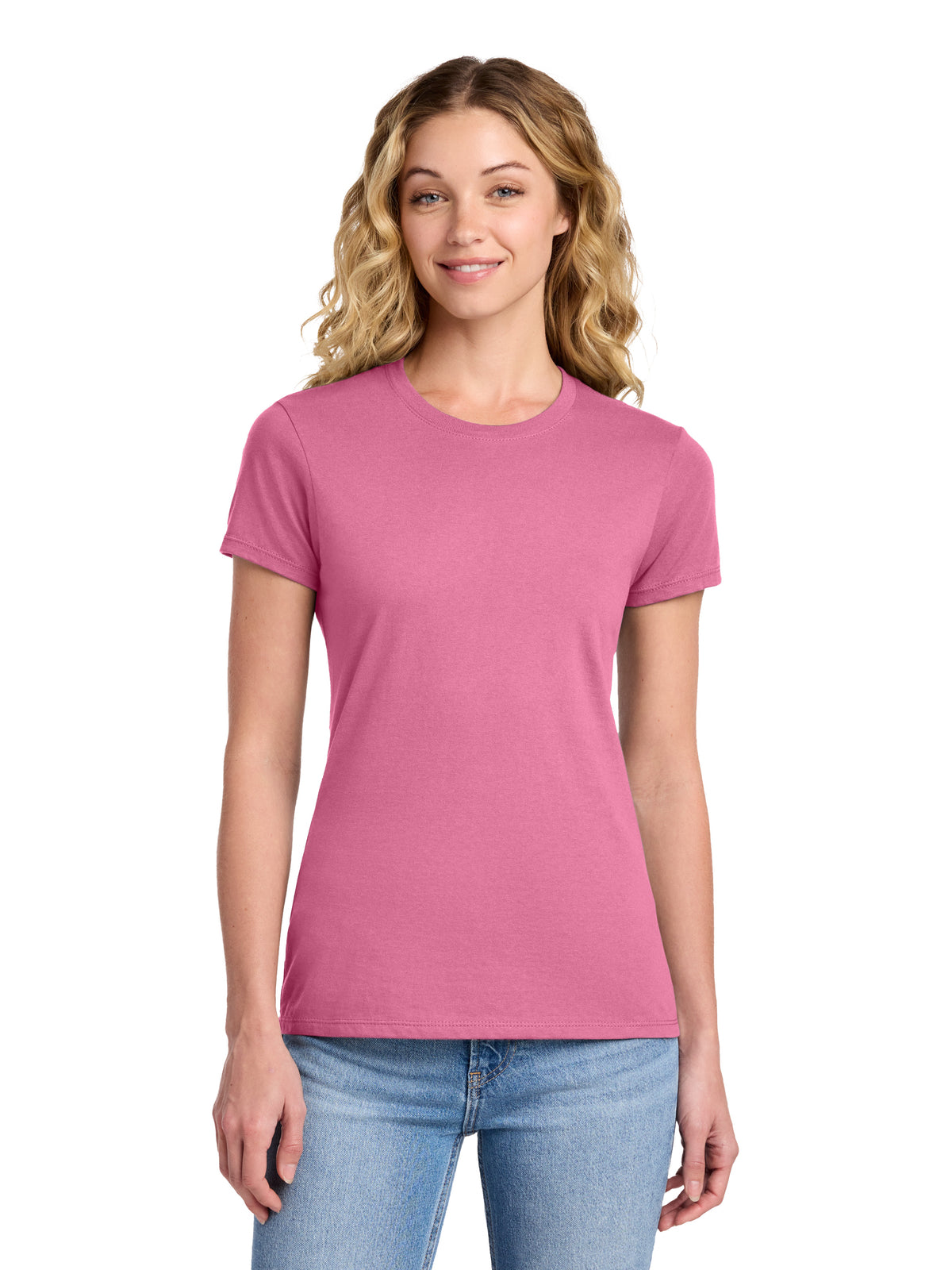 Women's Fan Favorite Pocketless Short Sleeve T-Shirt - LPC450 - New Pink