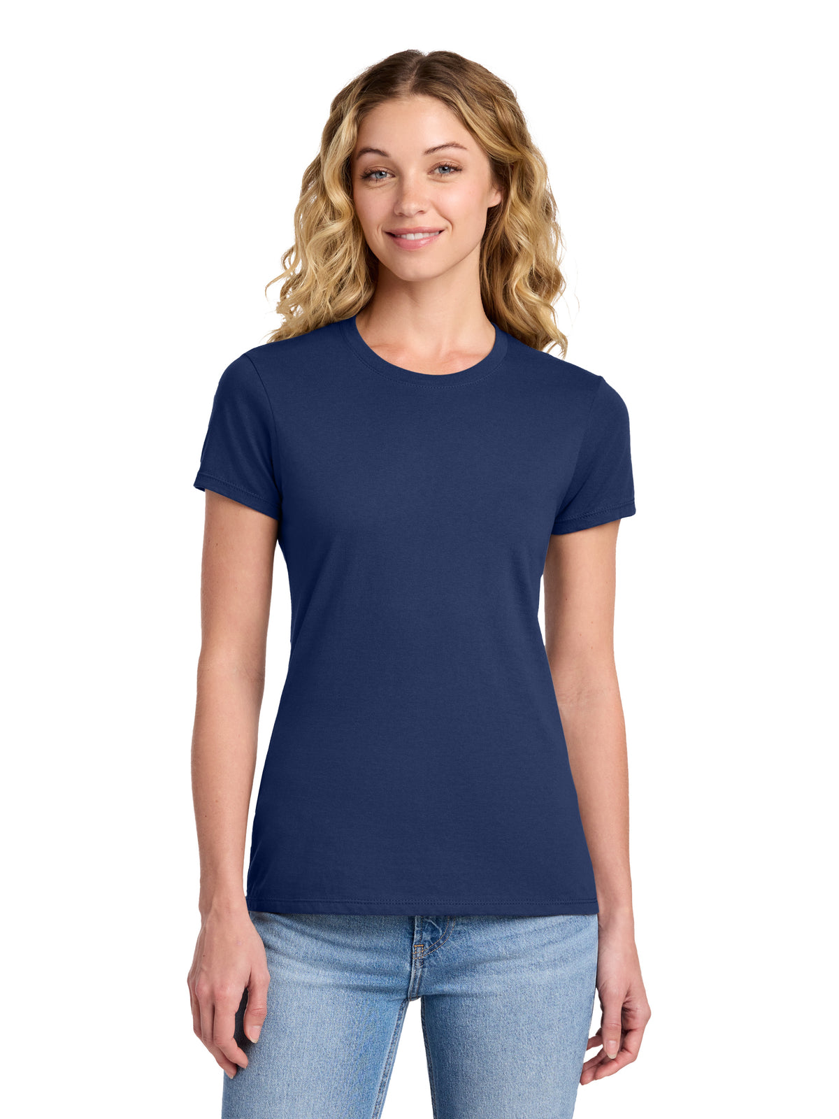 Women's Fan Favorite Pocketless Short Sleeve T-Shirt - LPC450 - Team Navy