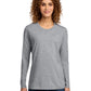 Women's Long Sleeve Cotton Tee - LPC54LS - Athletic Heather
