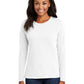 Women's Long Sleeve Cotton Tee - LPC54LS - White