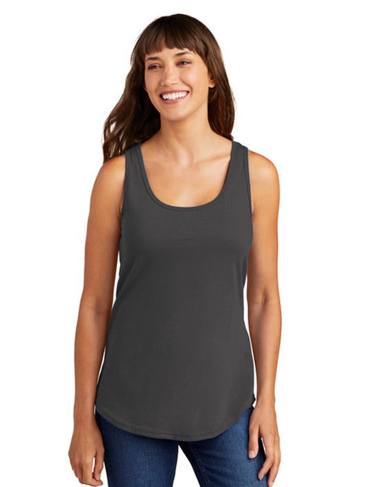 Women's Pocketless Cotton Tank Top - LPC54TT - Charcoal