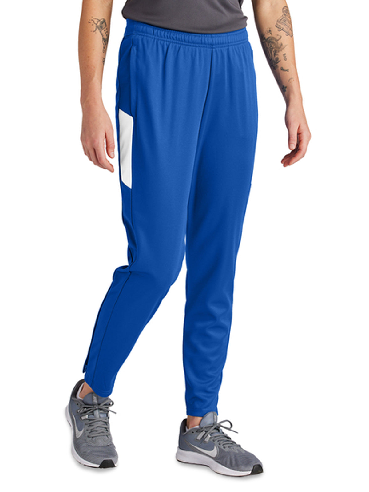 Women's 2-Pocket Moisture Wicking Travel Pant - LPST800 - True Royal/ White
