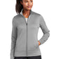 Women's Sport-Wick Fleece Full-Zip Jacket - LST241 - Silver