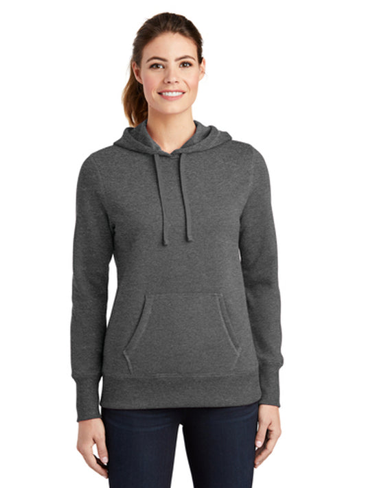 Women's 1-Pocket Hooded Sweatshirt - LST254 - Vintage Heather