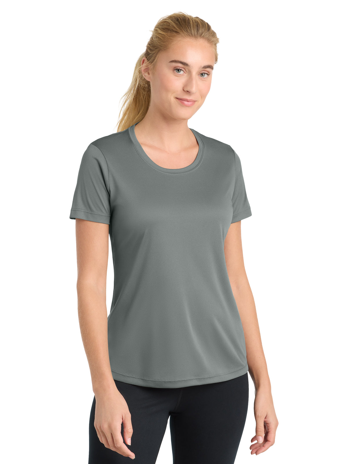 Women's PosiCharge Competitor T-Shirt - LST350 - Grey Concrete
