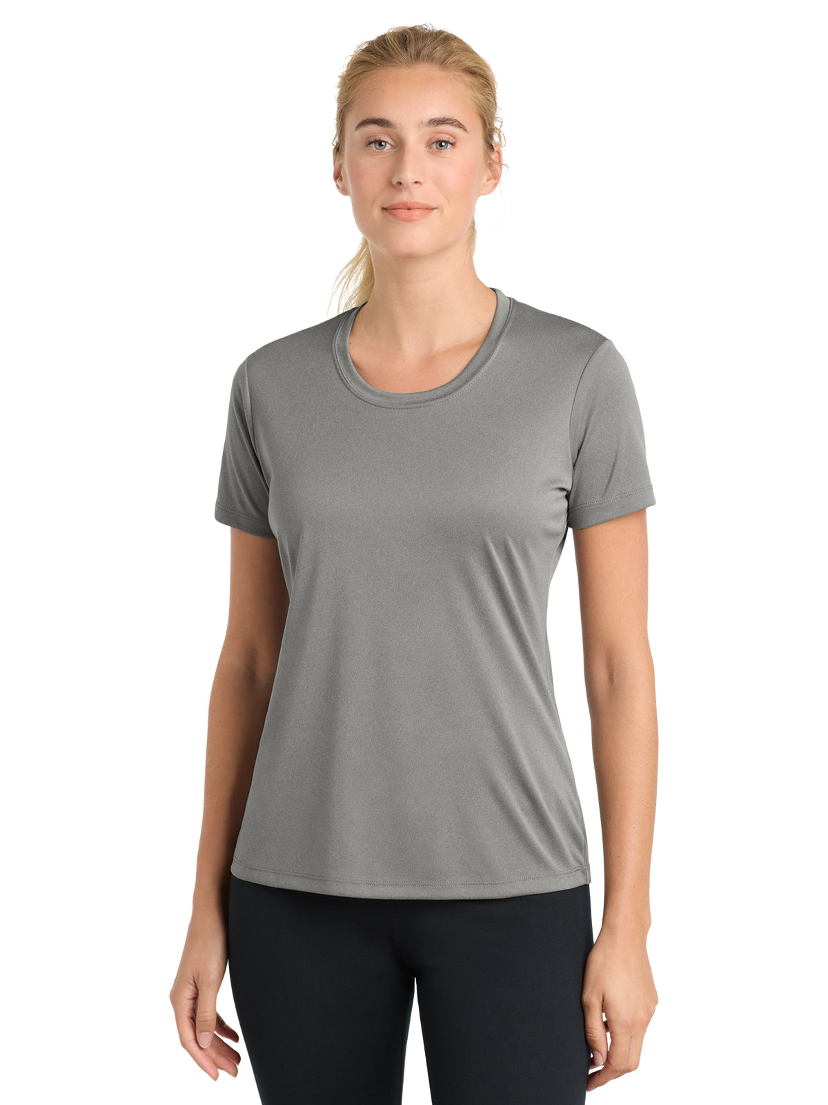 Women's PosiCharge Competitor T-Shirt - LST350 - Grey Concrete Heather