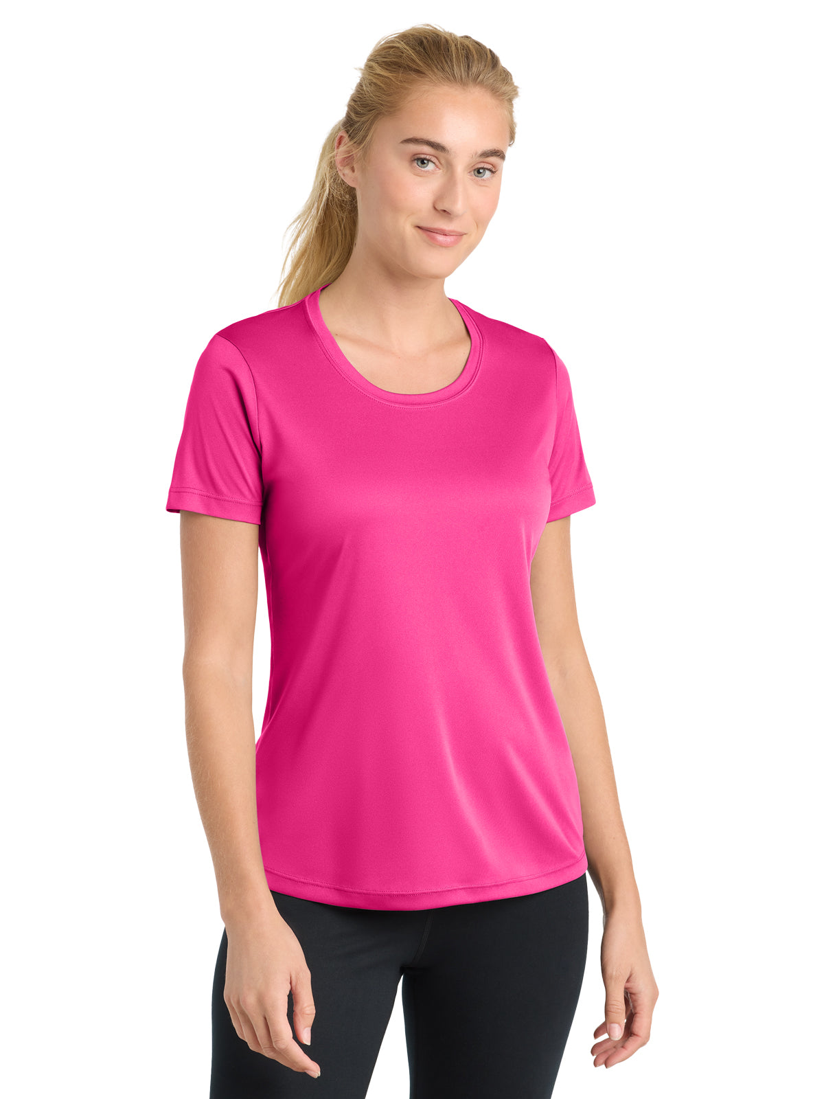 Women's PosiCharge Competitor T-Shirt - LST350 - Neon Pink