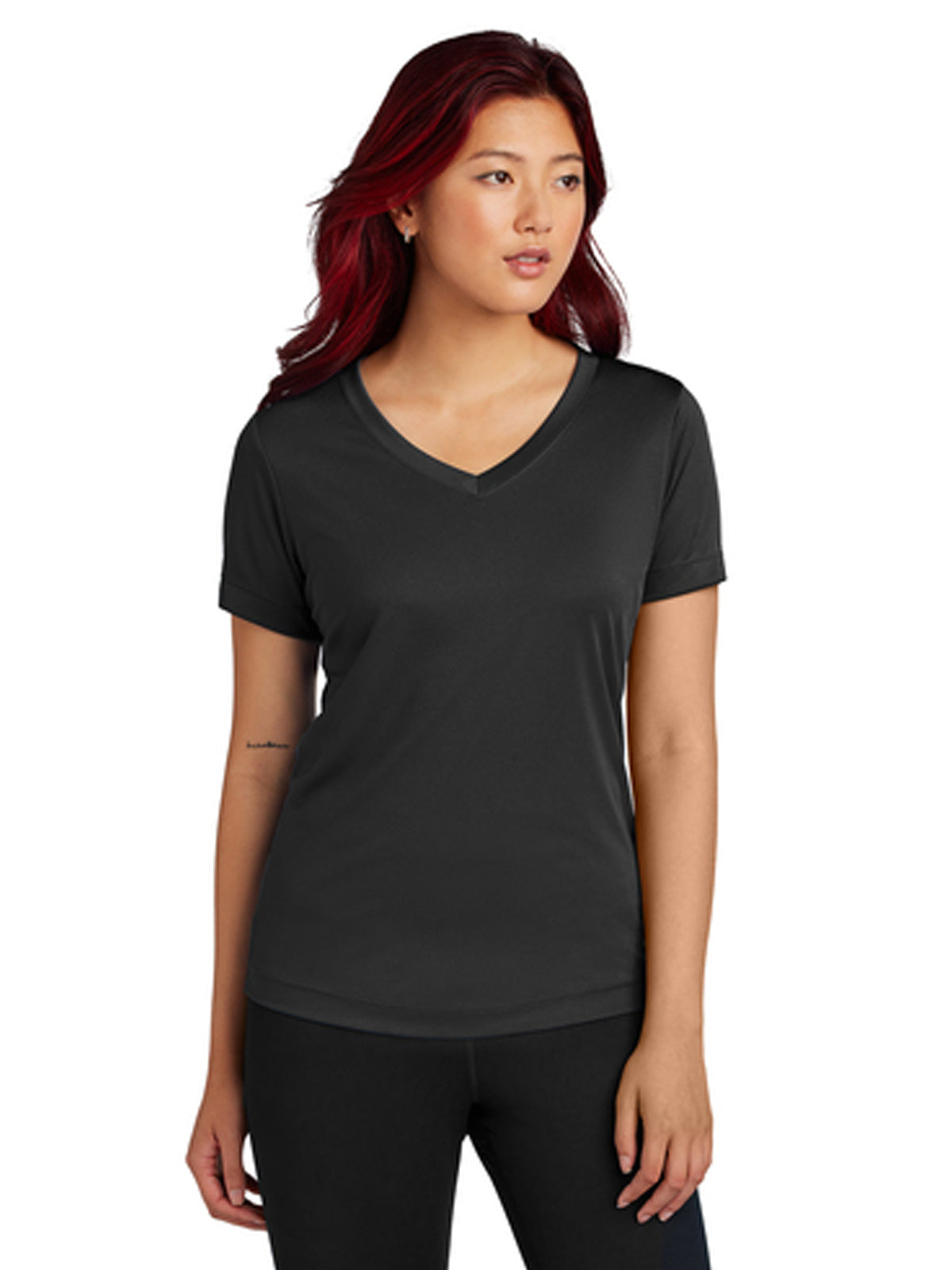 Women's PosiCharge Competitor V-Neck Tee - LST353 - Black