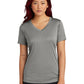 Women's PosiCharge Competitor V-Neck Tee - LST353 - Grey Concrete Heather