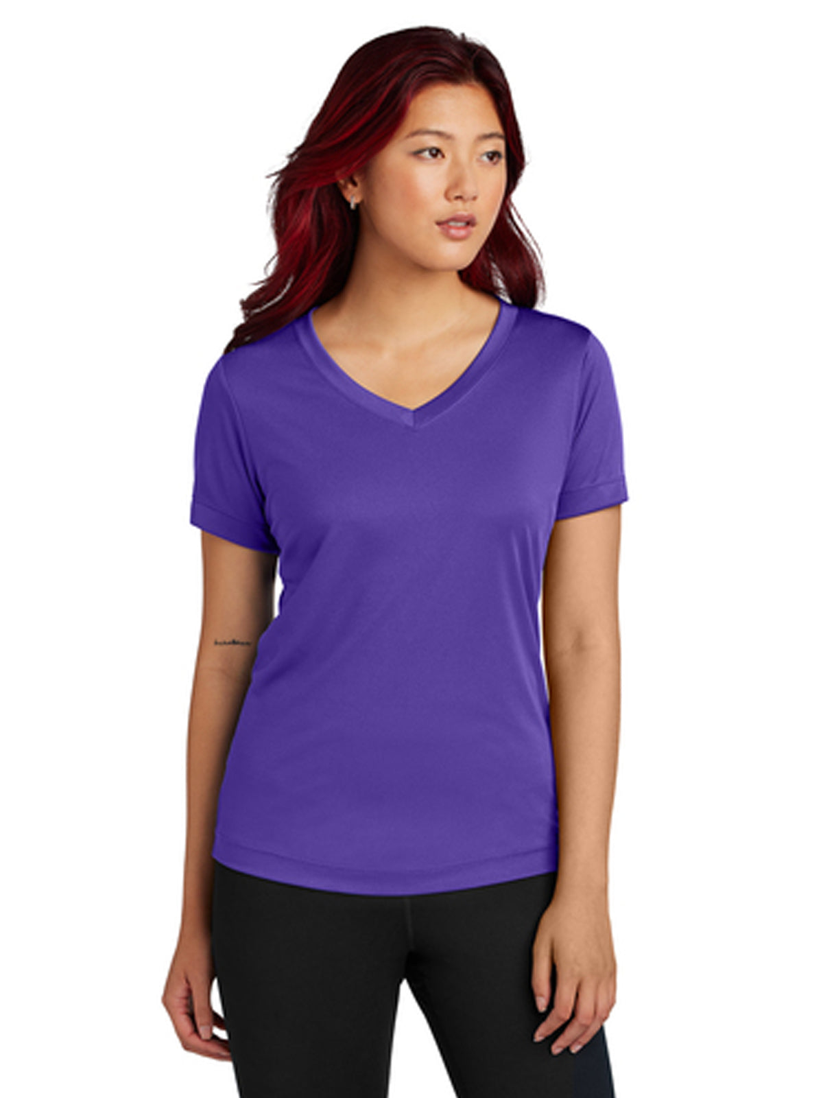 Women's PosiCharge Competitor V-Neck Tee - LST353 - Purple