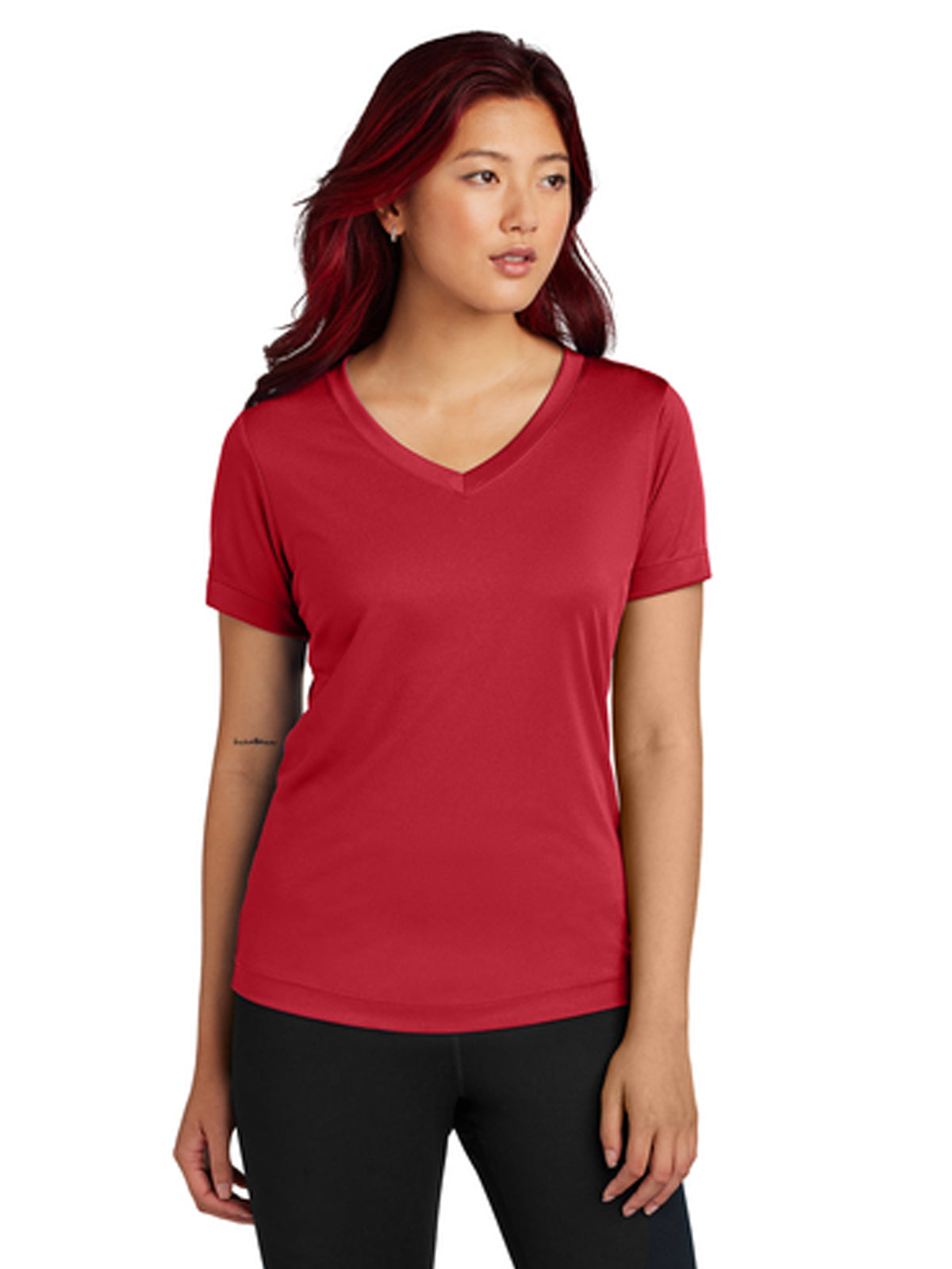 Women's PosiCharge Competitor V-Neck Tee - LST353 - True Red