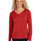 Women's Long Sleeve PosiCharge Competitor V-Neck T-Shirt - LST353LS - Deep Red