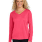 Women's Long Sleeve PosiCharge Competitor V-Neck T-Shirt - LST353LS - Hot Coral