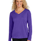 Women's Long Sleeve PosiCharge Competitor V-Neck T-Shirt - LST353LS - Purple