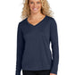 Women's Long Sleeve PosiCharge Competitor V-Neck T-Shirt - LST353LS - True Navy
