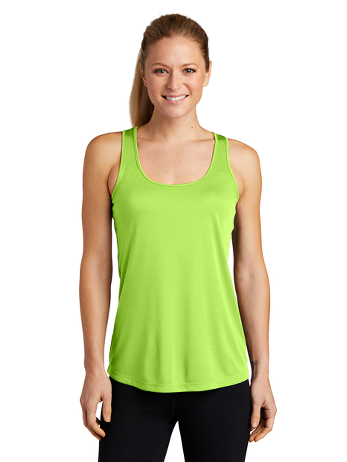 Women's Pocketless Moisture-Wicking Tank Top - LST356 - Lime Shock