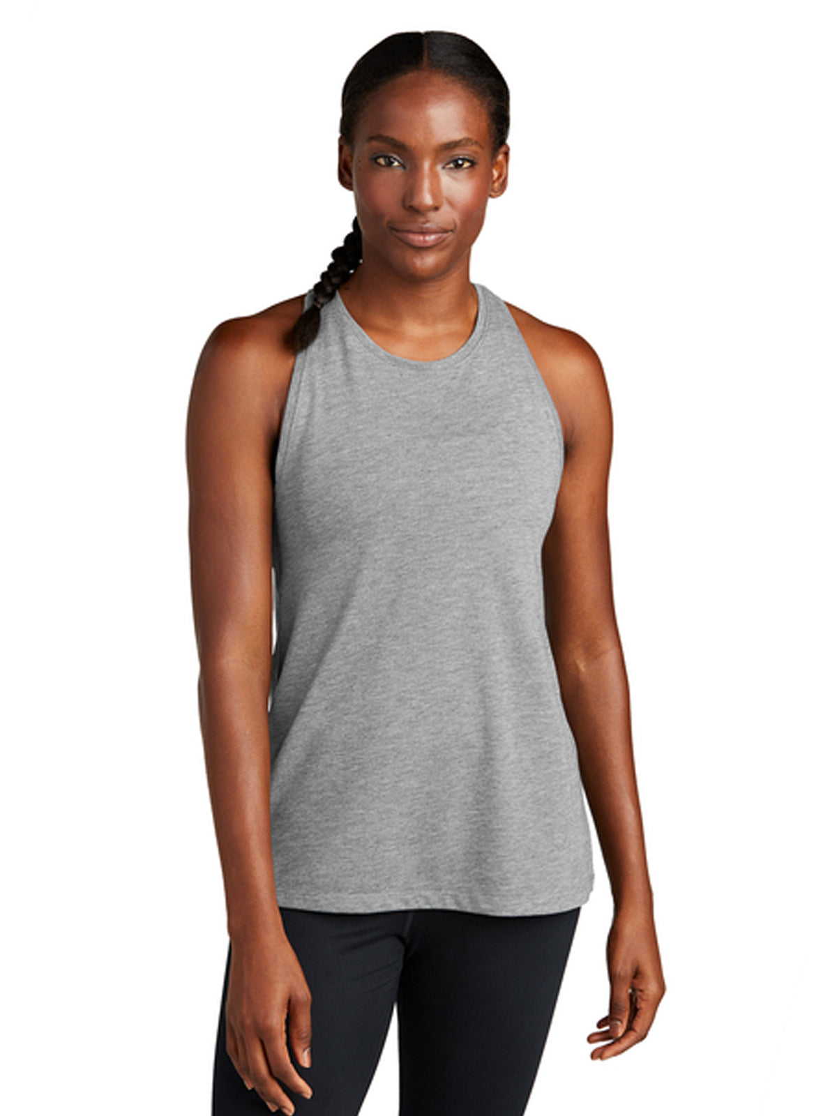 Women's Pocketless Tri-Blend Tank Top - LST402 - Light Grey Heather